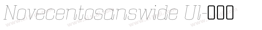 Novecentosanswide Ul字体转换